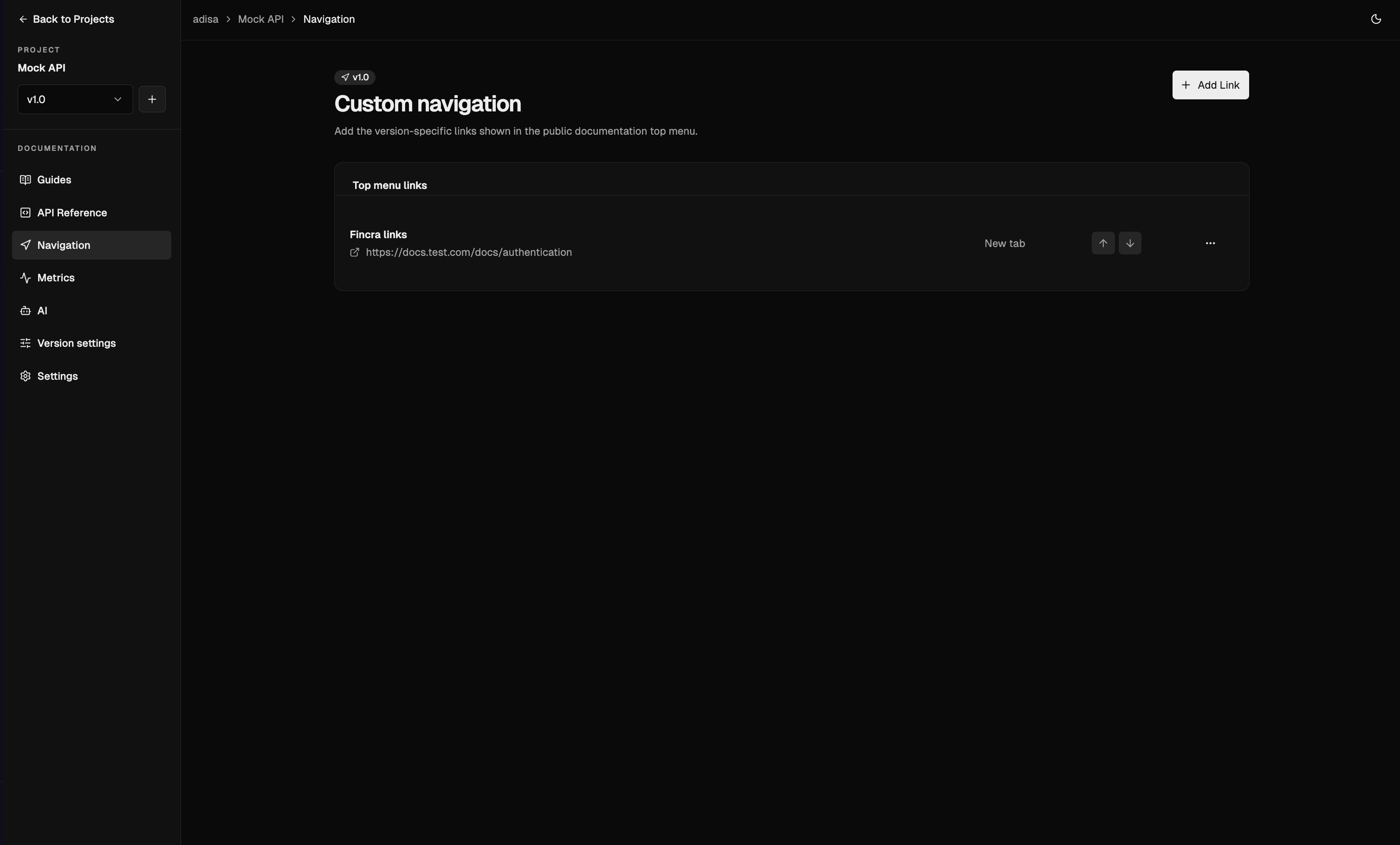 Navigation screenshot